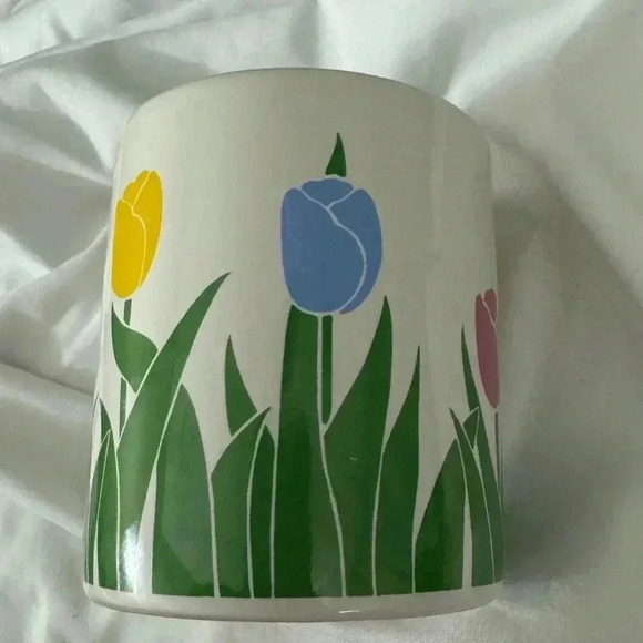 Vintage 1989 FTDA Tulip Flower Coffee Cup Mug Cottagecore MCM Shabby Chic - Picture 8 of 10
